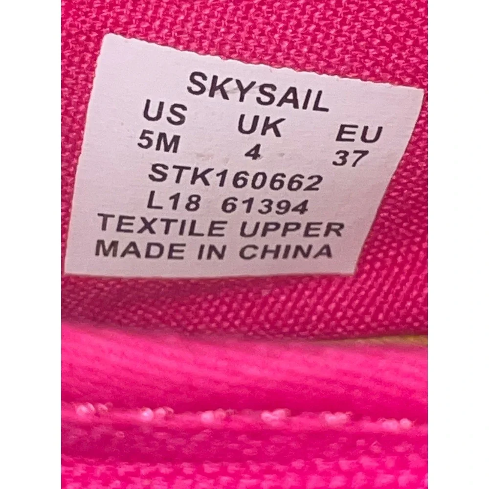 Sperry Top‎ Sider SkySail Espadrille Flats Pink Pineapple Sequins Women US 5M